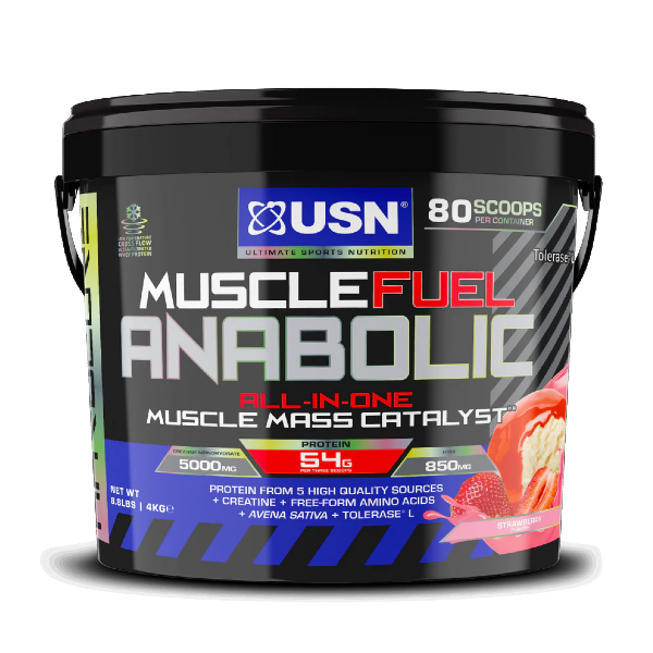 USN 4KG Muscle Fuel Anabolic (ALL-IN-ONE GAIN PROTEIN POWDER)