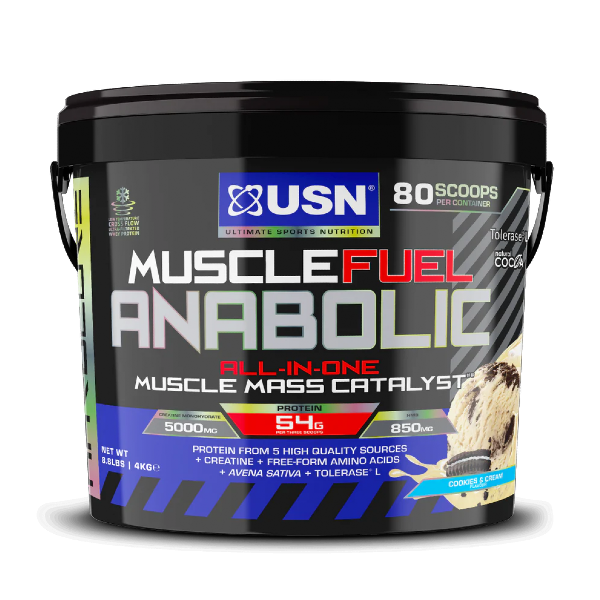 USN 4KG Muscle Fuel Anabolic (ALL-IN-ONE GAIN PROTEIN POWDER)