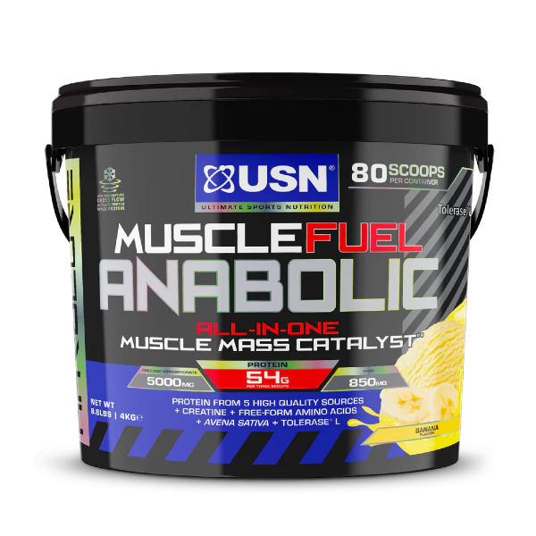 USN 4KG Muscle Fuel Anabolic (ALL-IN-ONE GAIN PROTEIN POWDER)